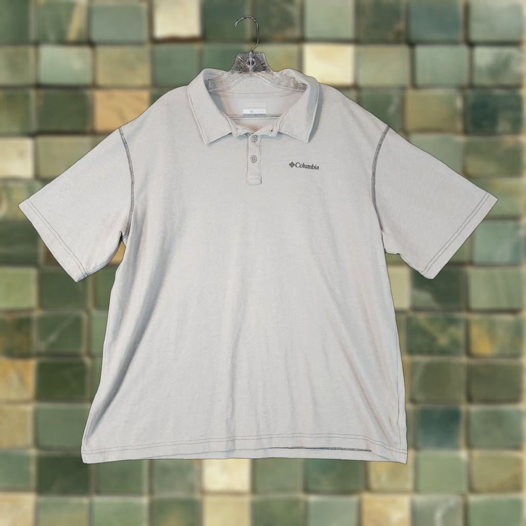 Vintage Columbia Omni-Wick Polo Shirt Men 2XL Gray Short Sleeve Mens Size US XXL / EU 58 / 5 - 1 Thumbnail