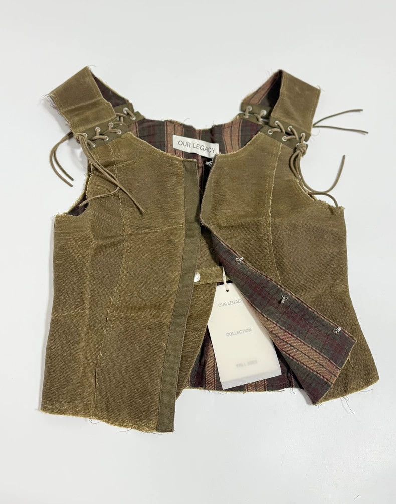 Our Legacy Our Legacy size34 Tie a ragged vest vest Size US XXS / EU 40 - 1 Thumbnail