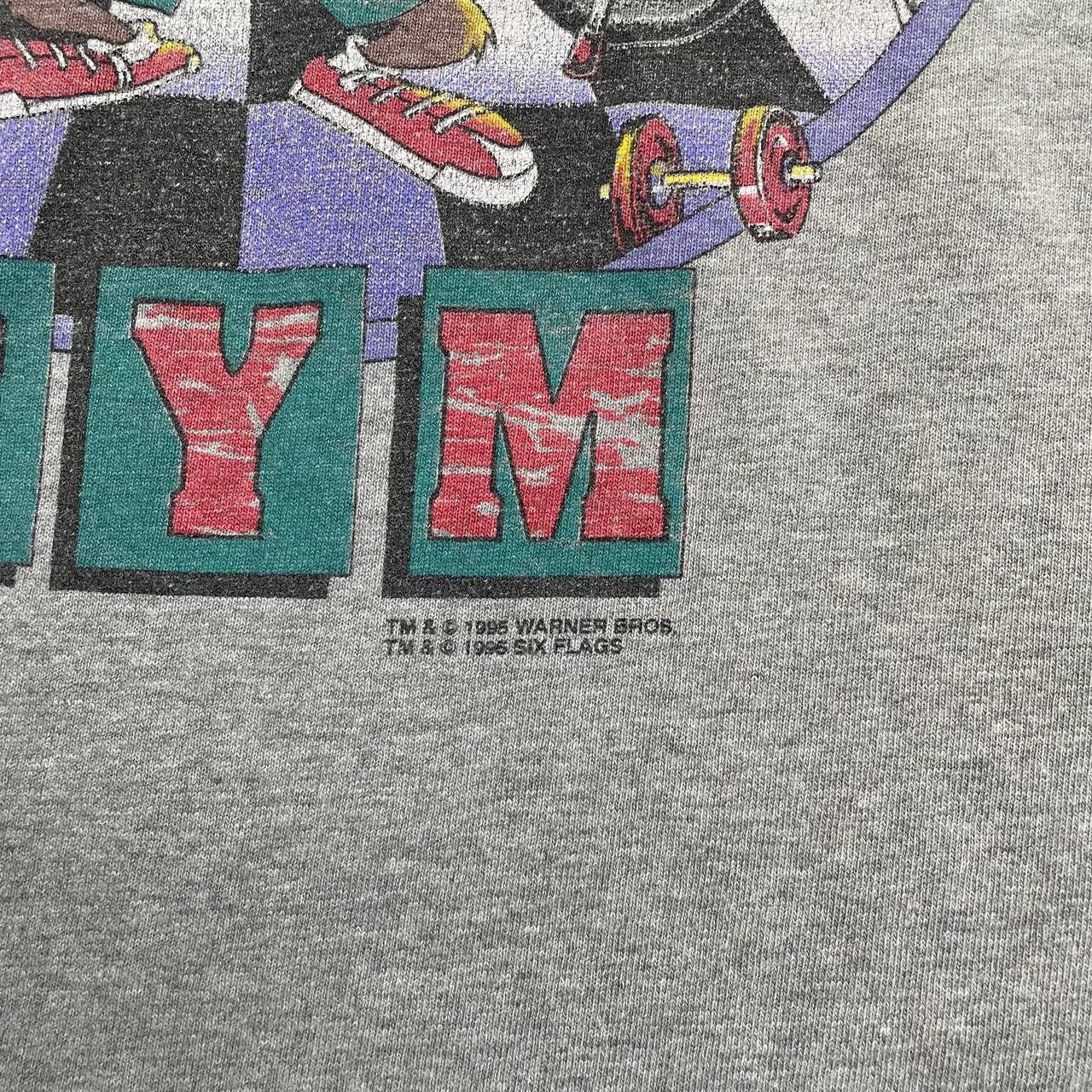 Vintage × Warner Bros Vintage 1996 Taz Six Flags Gym Cartoon Single Stitch T Shirt Size US L / EU 52-54 / 3 - 5 Thumbnail