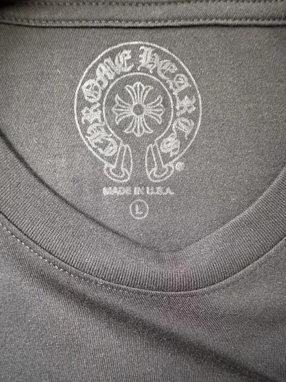 Chrome Hearts Chrome Hearts Black Scroll Long Sleeve T-Shirt Size US L / EU 52-54 / 3 - 6 Thumbnail