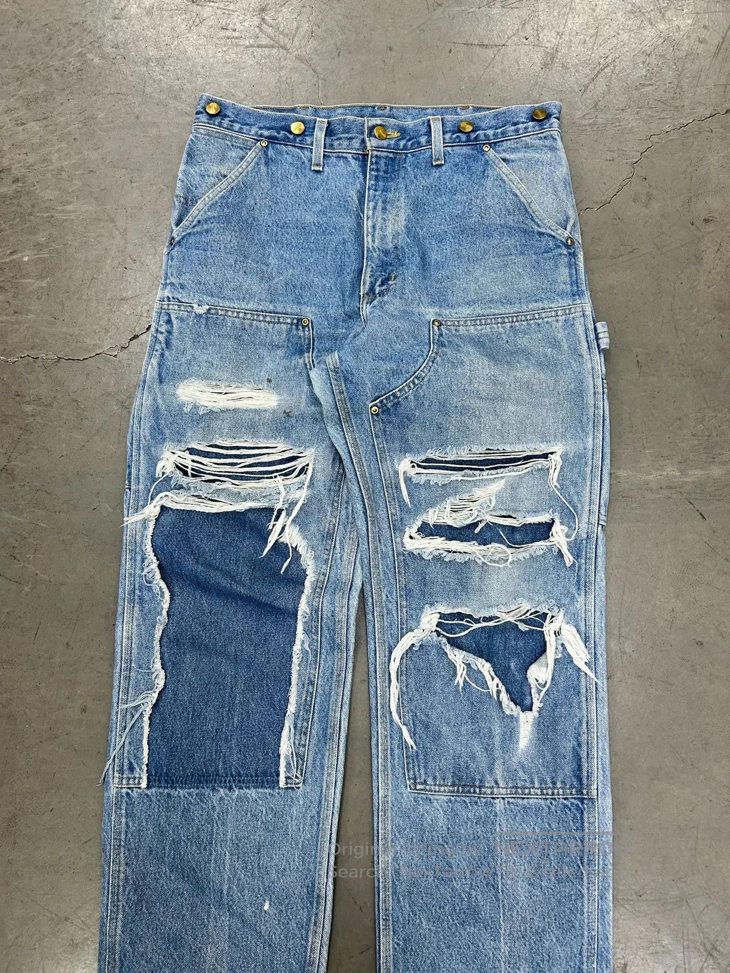 Vintage Vintage Carhartt B07 Denim Double Knee Pants. Size US 34 / EU 50 - 2 Thumbnail