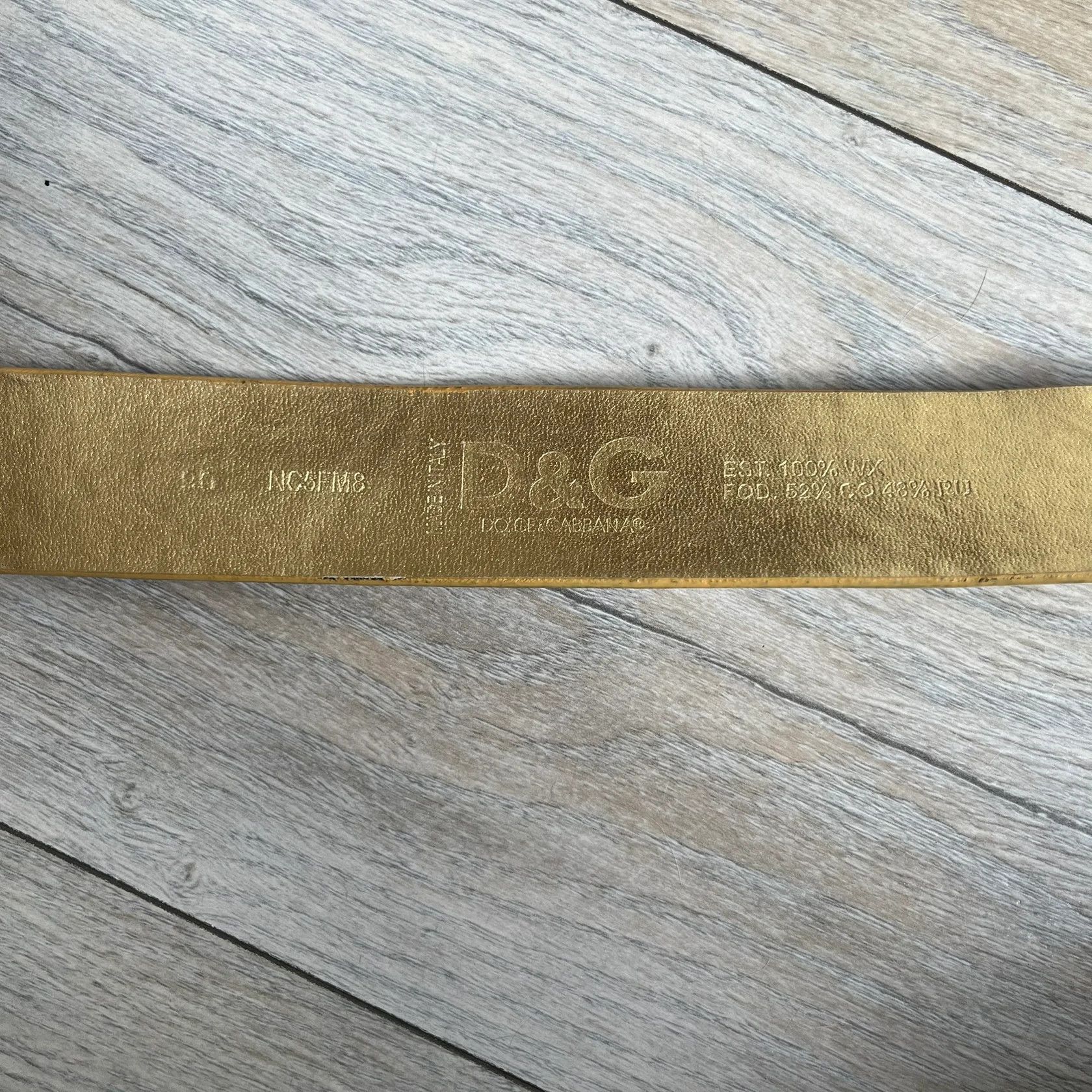 Dolce & Gabbana Dolce & Gabbana 2000's Gold Tone D&G Logo Belt Size ONE SIZE - 5 Thumbnail