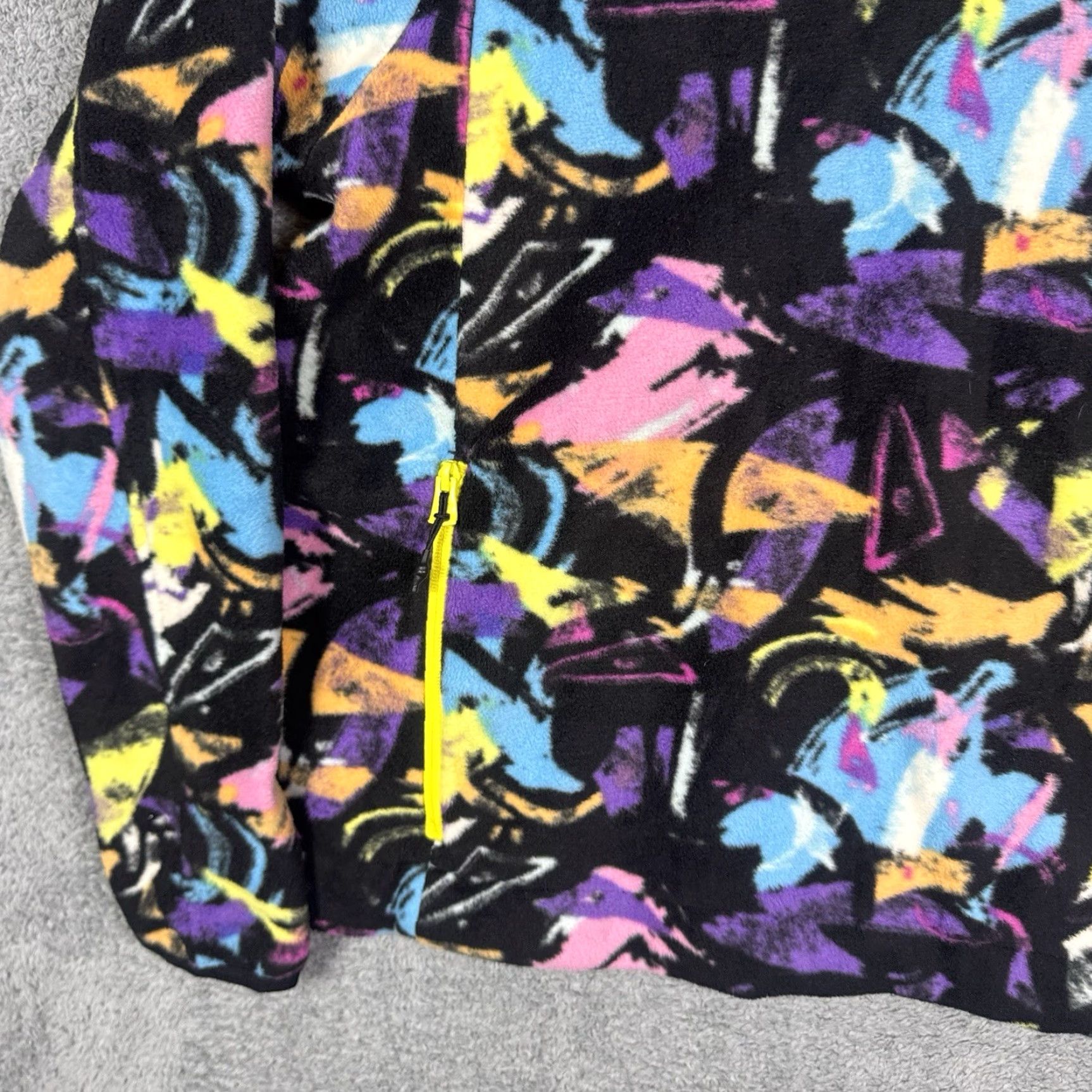 Chubbies Chubbies Jacket Mens M Fleece Pullover 1/4 Zip Abstract Neon Geometric Sweater Jacket Size US M / EU 48-50 / 2 - 6 Thumbnail