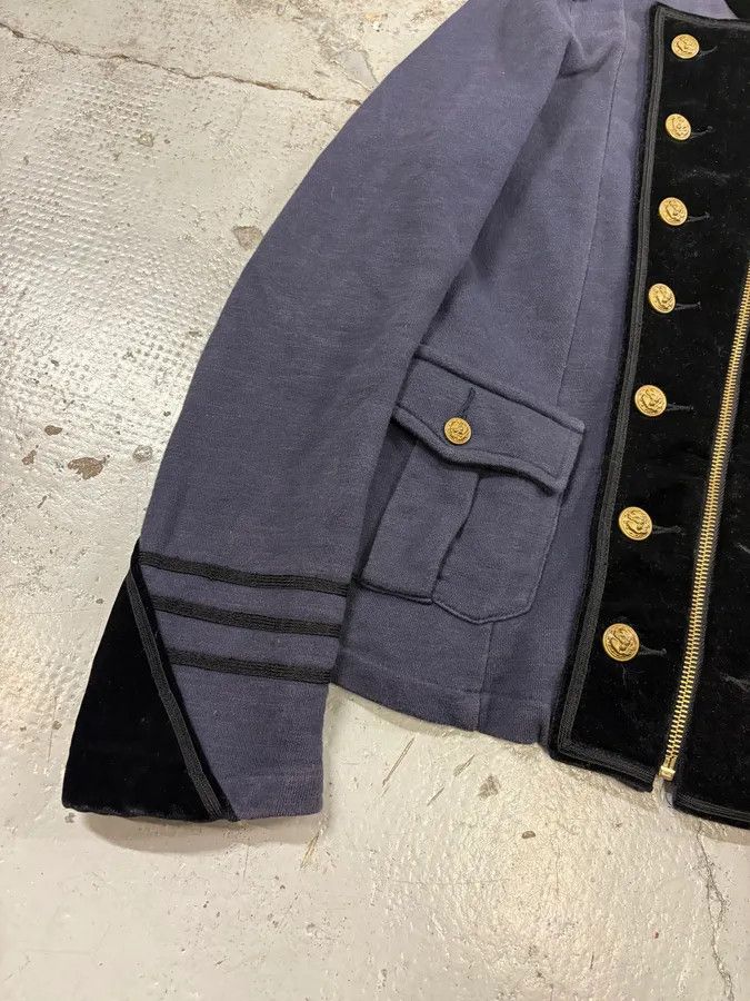 Polo Ralph Lauren 2000s Ralph Lauren Navy & Black Velvet Officer Jacket Size M / US 6-8 / IT 42-44 - 7 Thumbnail