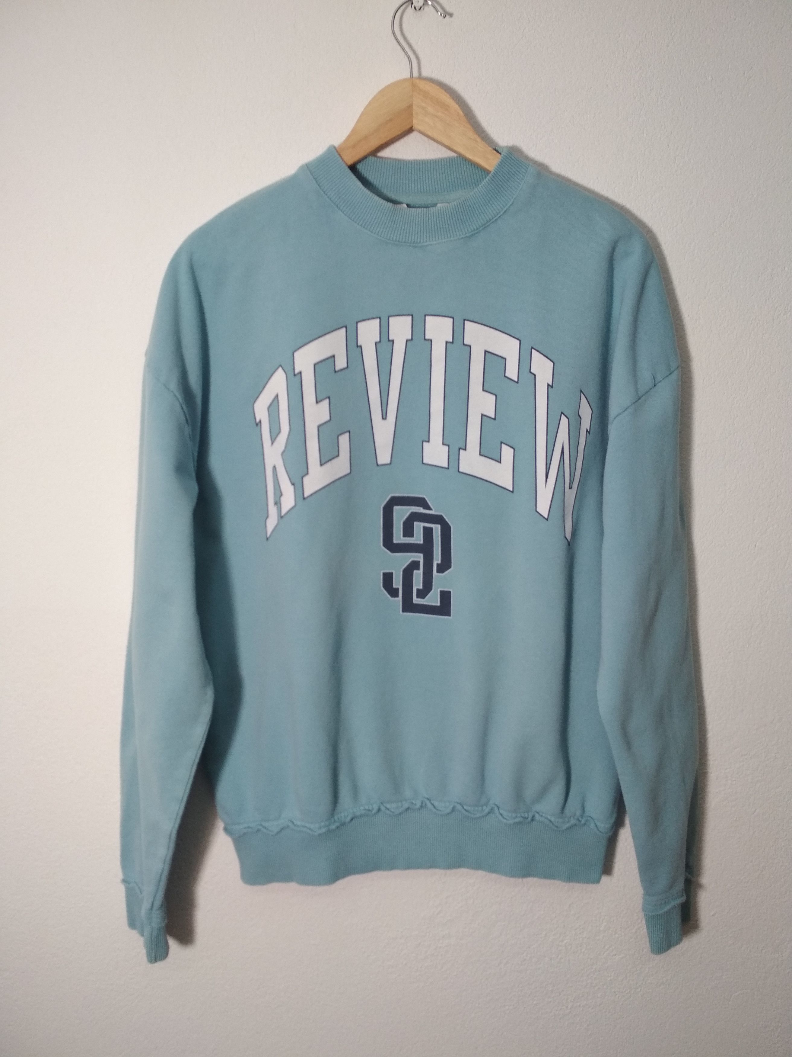 Review Review blue blouse sweatshirt big logo M Size US M / EU 48-50 / 2 - 1 Thumbnail