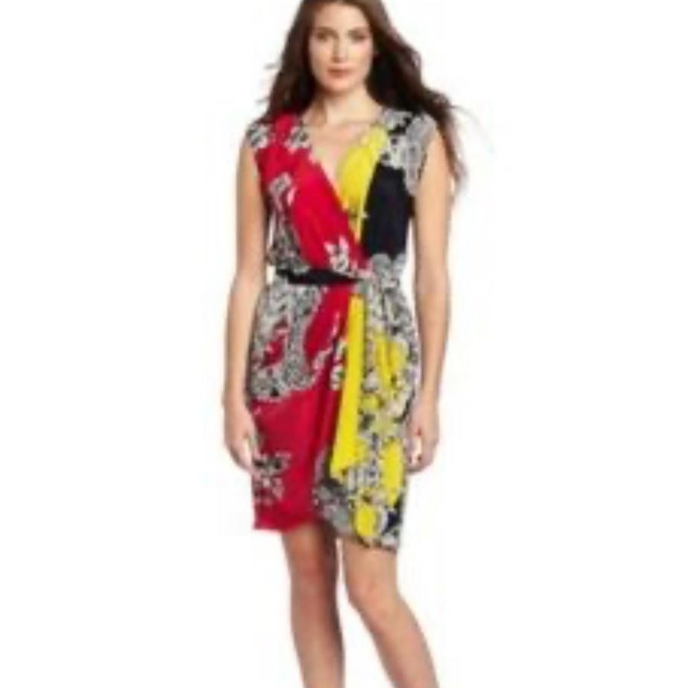 Designer Yoana Baraschi l Multicolored Floral Sheath Dress 6 Size M / US 6-8 / IT 42-44 - 10 Thumbnail