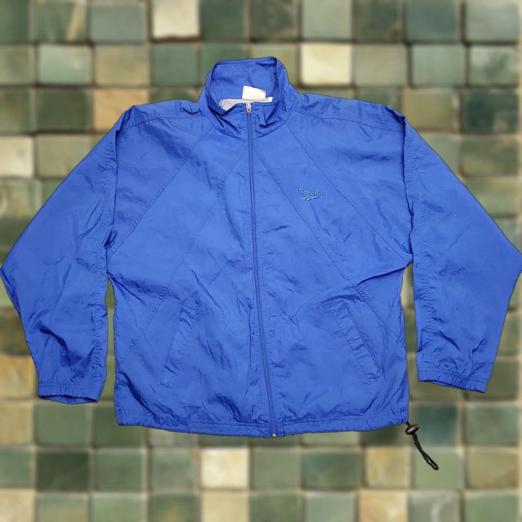 Reebok VINTAGE Reebok Jacket Men M Blue Full Zip Track Windbreaker Running Size US M / EU 48-50 / 2 - 1 Thumbnail