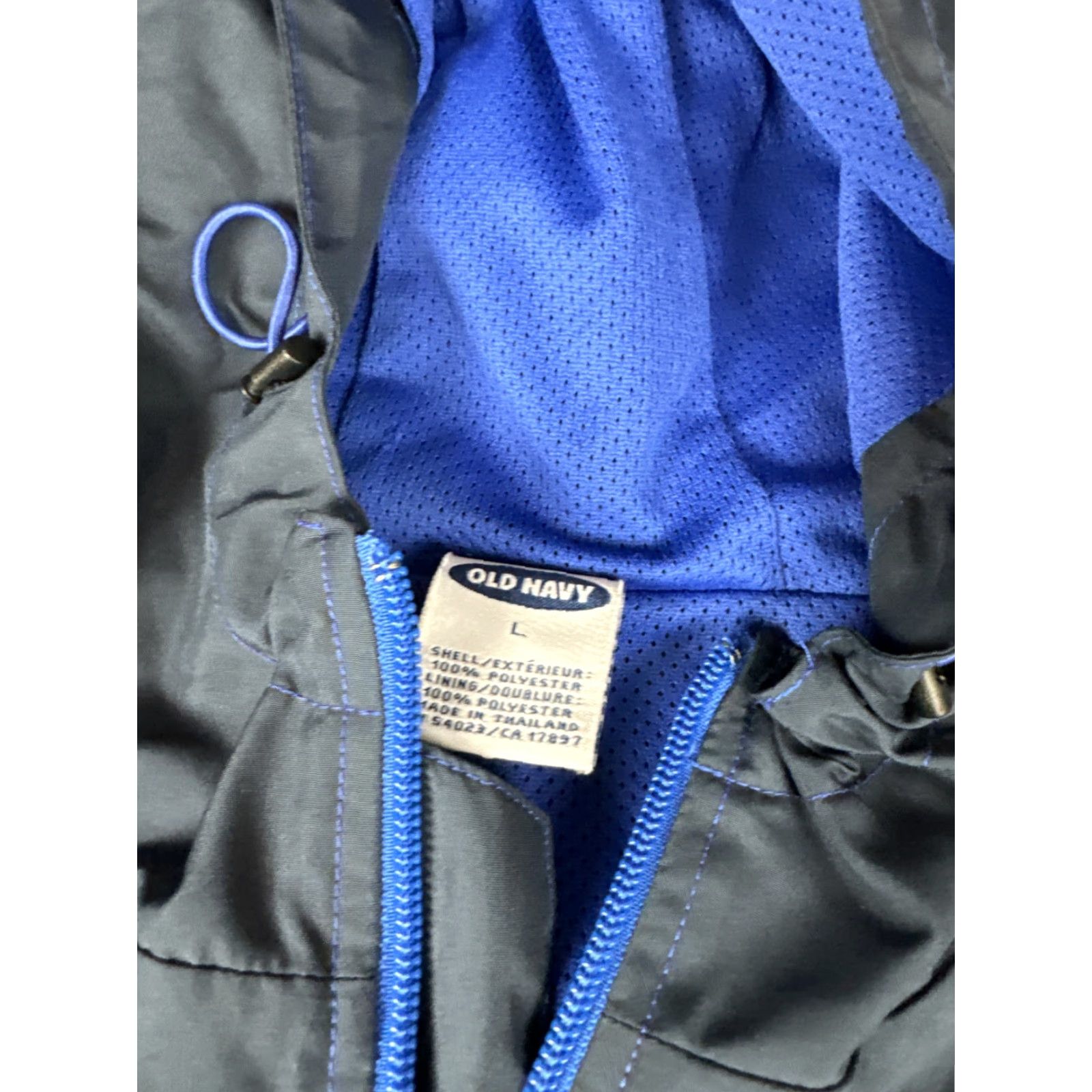 Old Navy Old Navy Hoodie Windbreaker Nylon Light Jacket Blue Mens L Size US L / EU 52-54 / 3 - 3 Thumbnail