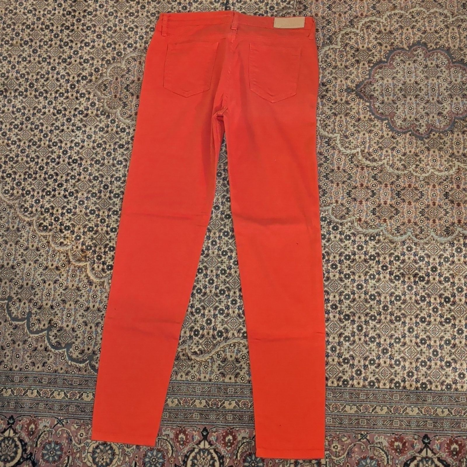 Victoria Beckham Victoria Beckham Red Women's Jeans Size 29 Size 29" - 5 Thumbnail