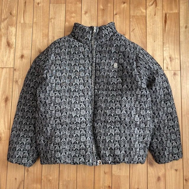 Bape BAPE FACE LOGO Monogram Puffer Down Jacket a bathing ape Size US M / EU 48-50 / 2 - 2 Thumbnail