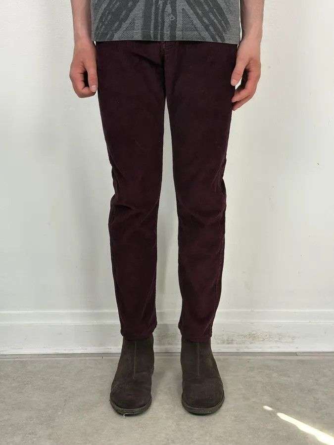 A.P.C. A.P.C. Purple Corduroy Slim Pants Size 26" / US 2 / IT 38 - 2 Thumbnail