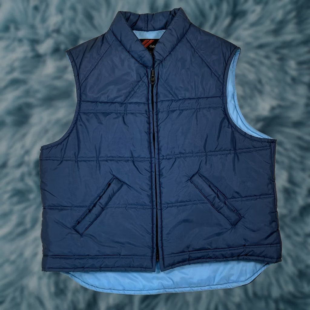 Sears VINTAGE Sears Puffer Vest Outerwear 70s Blues Size XL Men Nylon Blue Puffer Jacket XL Size US XL / EU 56 / 4 - 1 Thumbnail