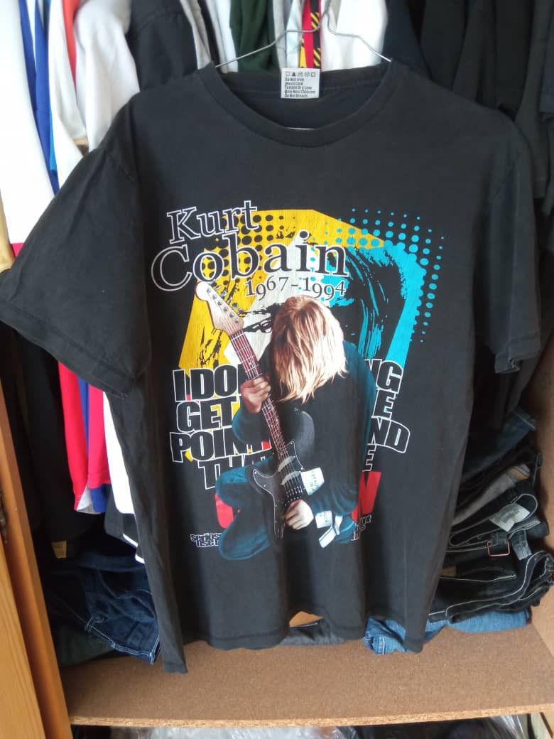 Nirvana × Vintage Rare Kurt Cobain 1967-1994 vintage faded tee Size US L / EU 52-54 / 3 - 2 Thumbnail