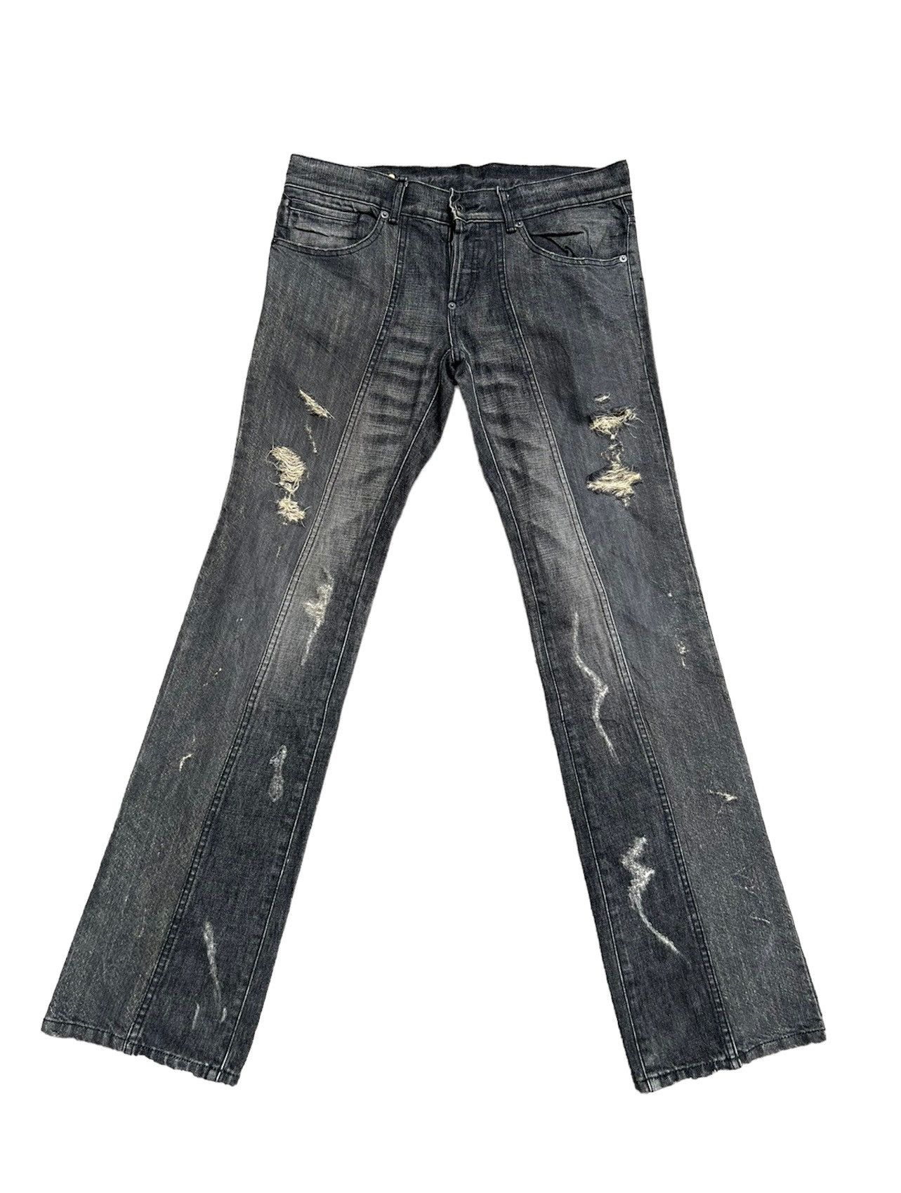 BUFFALO BOBS Vintage Buffalo Jeans Japan Ripped Denim Panelled Jeans Size US 32 / EU 48 - 1 Thumbnail