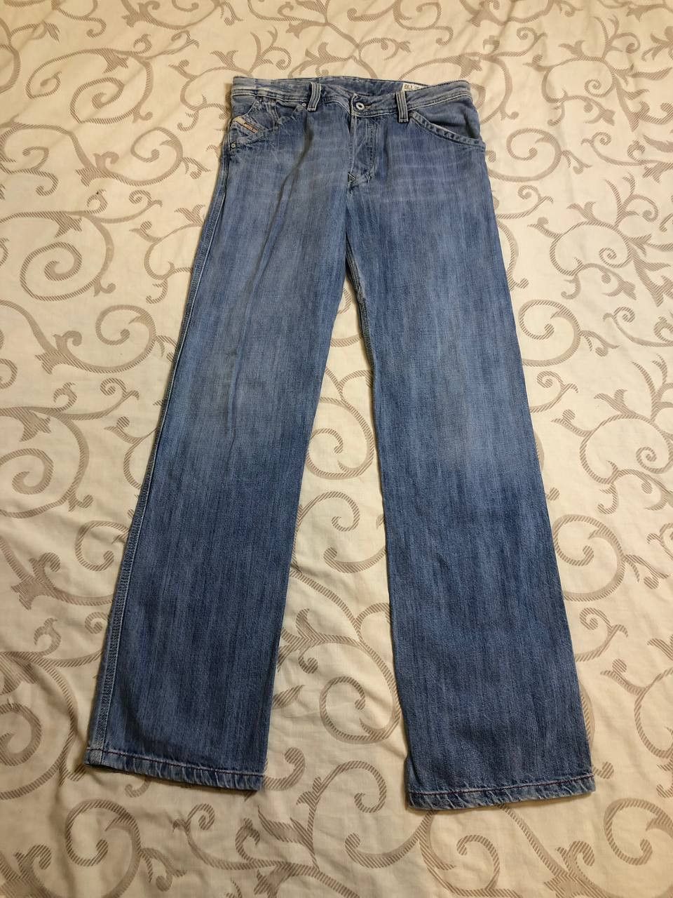 Diesel DIESEL BRADDO Denim Distressed Regular Slim Straight Jeans Size US 30 / EU 46 - 1 Thumbnail