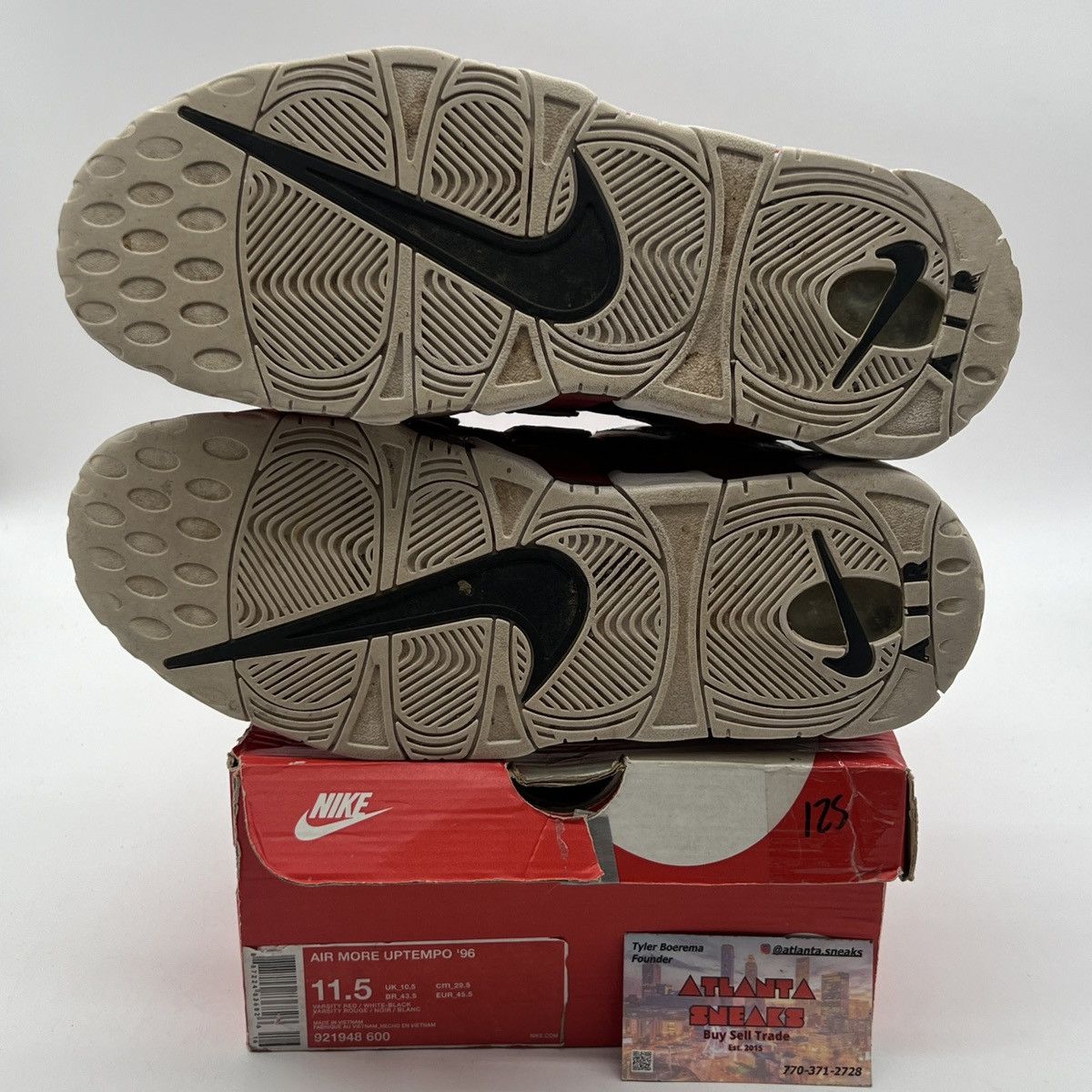 Nike Air more uptempo bulls Size US 11.5 / EU 44-45 - 8 Thumbnail