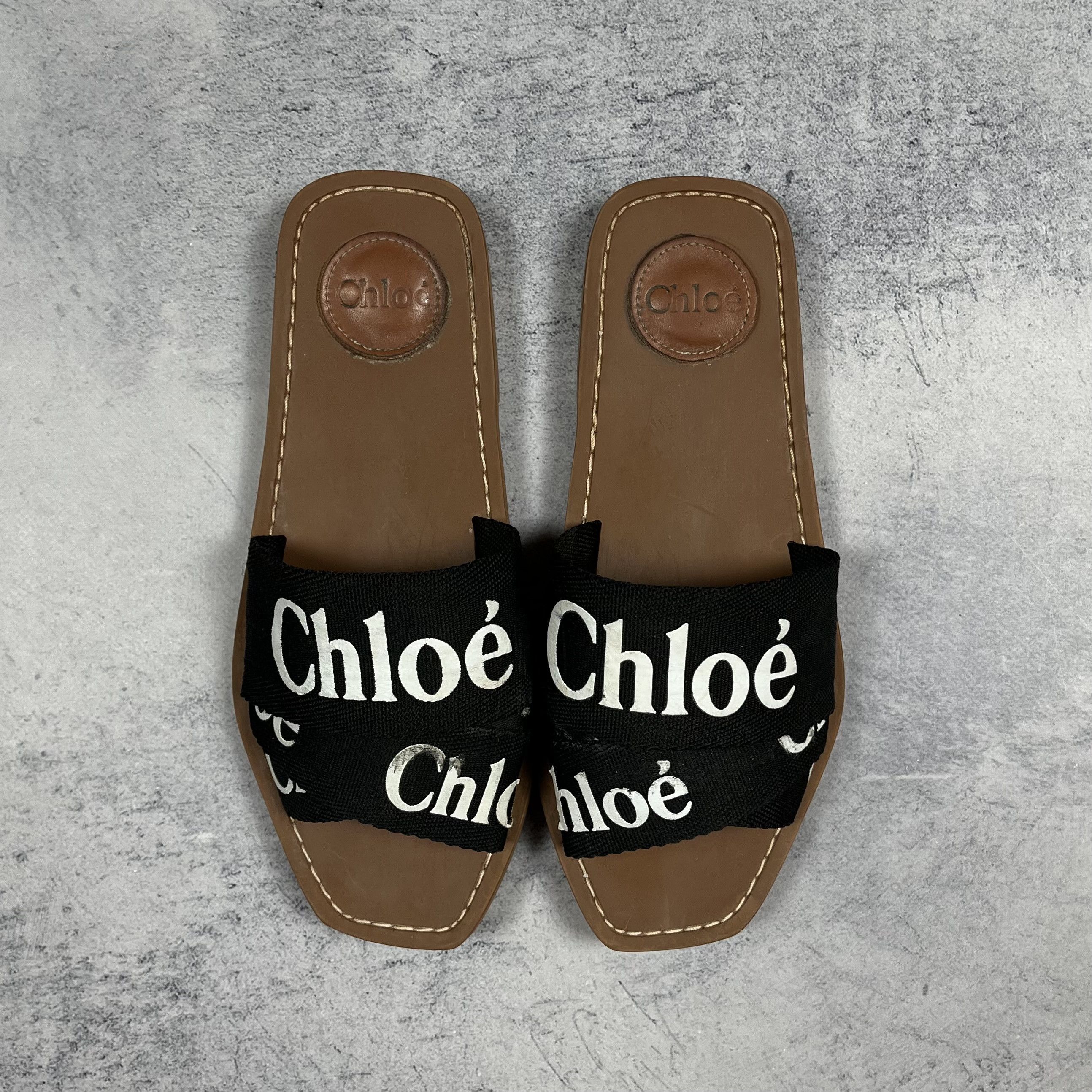 Chloe Ladies Chloe Woody Slide Flat Size 38 Size US 7.5 / IT 37.5 - 3 Thumbnail