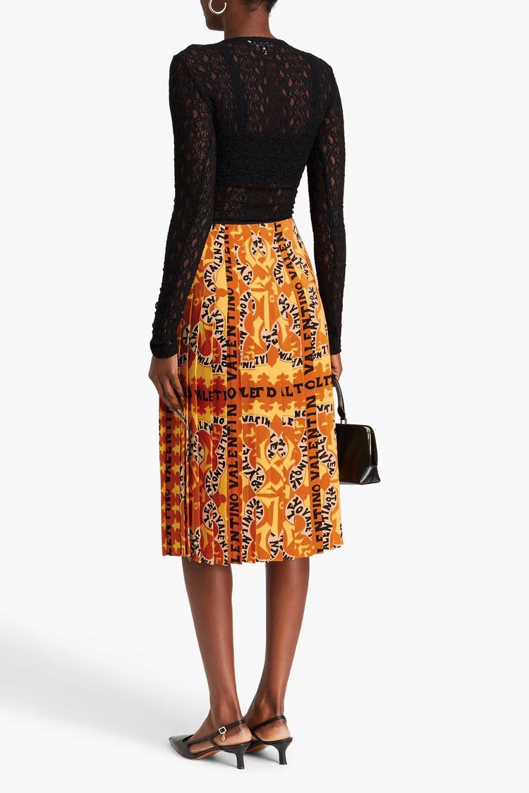 Valentino o1y0326 Midi Skirt in Multicolor Size 28" / US 6 / IT 42 - 2 Thumbnail