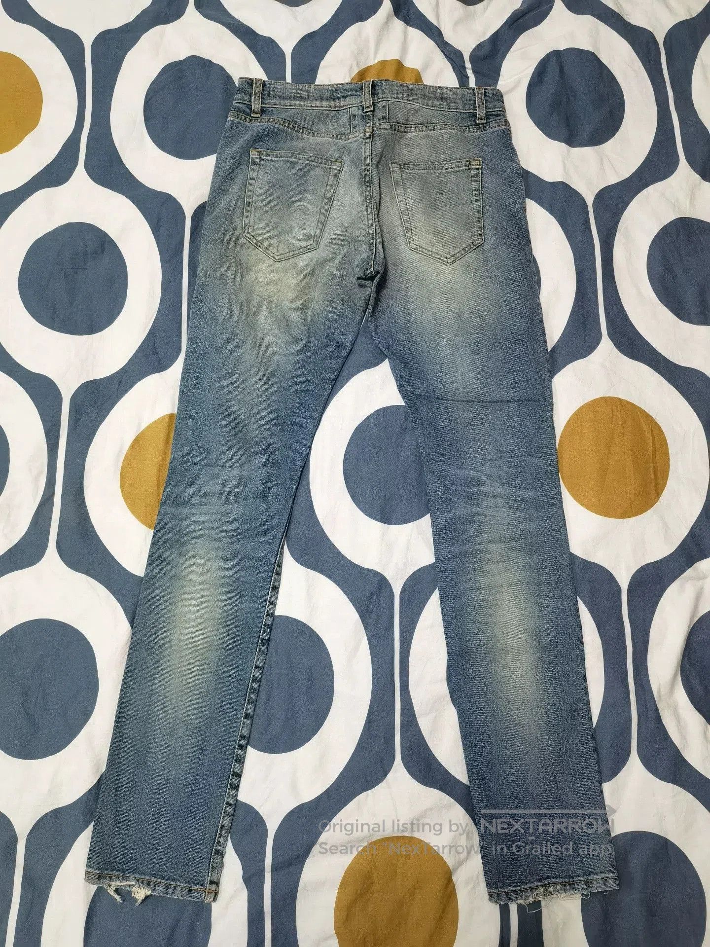 Saint Laurent Paris Saint Laurent Distressed Patch Jeans. Size US 30 / EU 46 - 2 Thumbnail