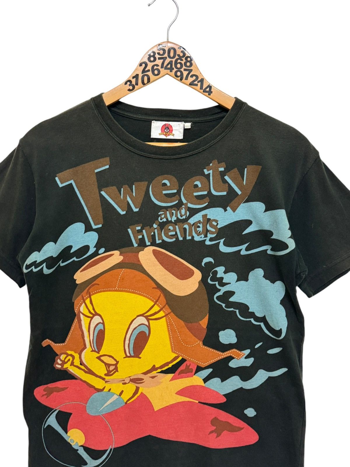 Vintage Looney Tunes Tweety and Friends Big Logo Poem Faded Tee Size US XS / EU 42 / 0 - 5 Thumbnail