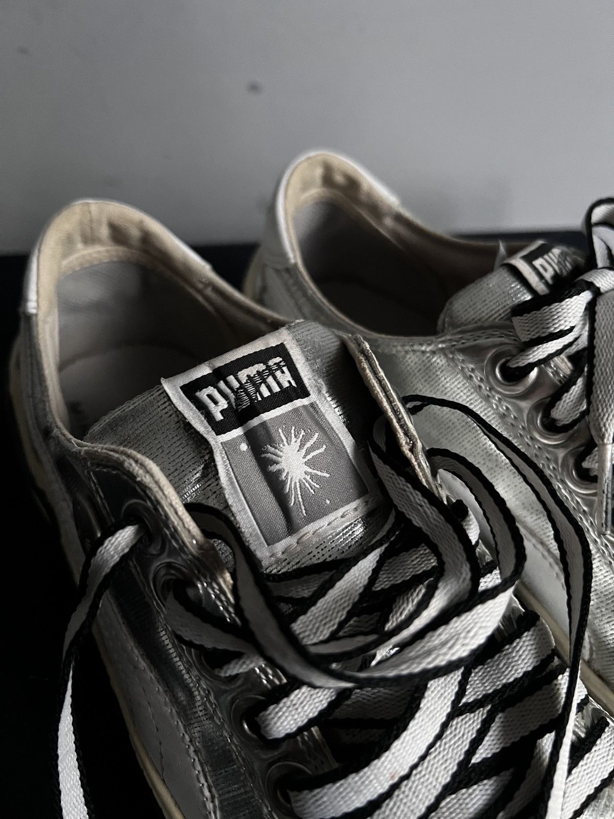 Puma Puma x Mihara Yasuhiro MY-41 2000s Metallic Silver Shoes Y2K Size US 5 / EU 37 - 10 Thumbnail