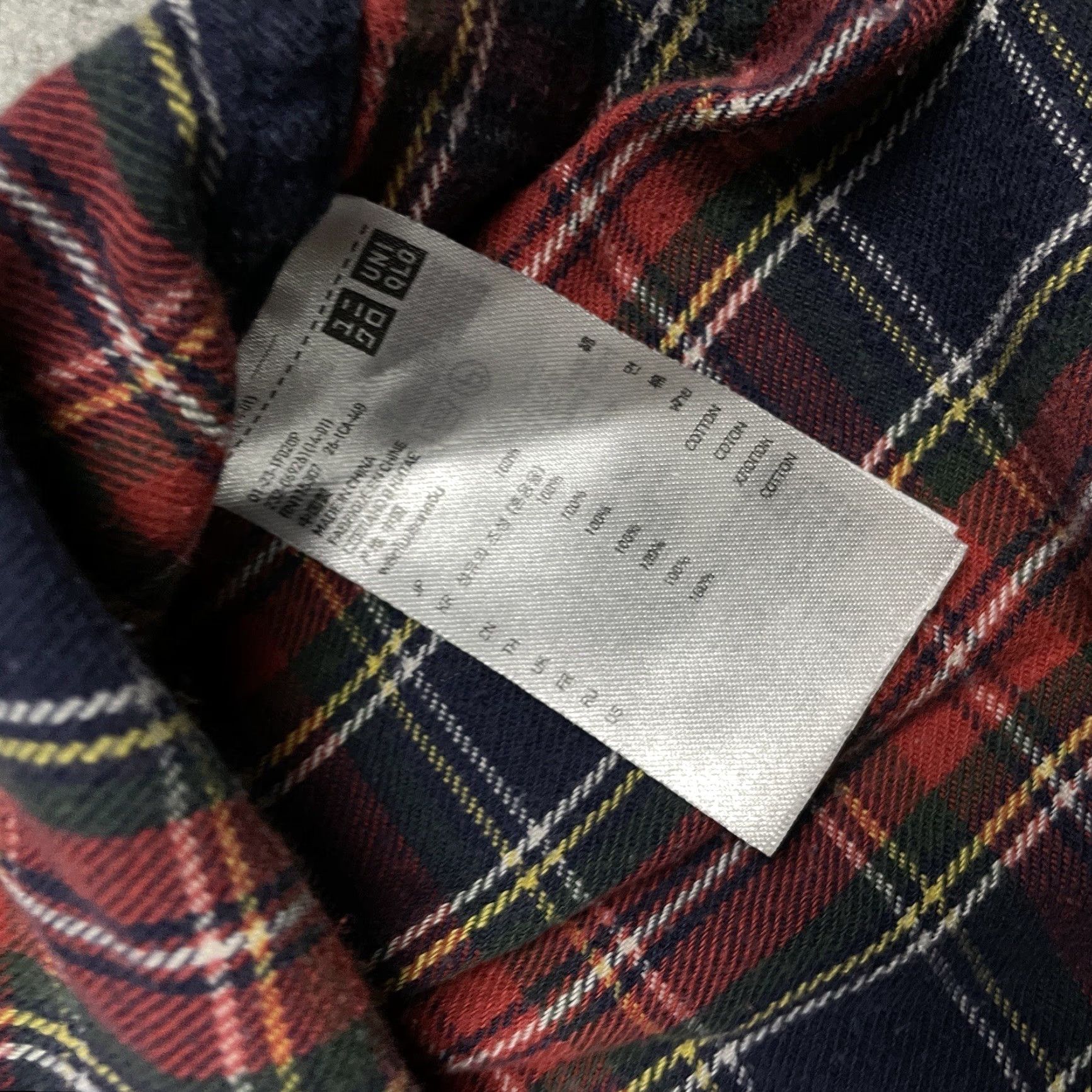 Uniqlo Uniqlo Button-Up Shirt Adult M Red Plaid Long Sleeve Collared Cotton* City Modern Logo Easy Care Button-Up Mens Regular Size US M / EU 48-50 / 2 - 4 Thumbnail