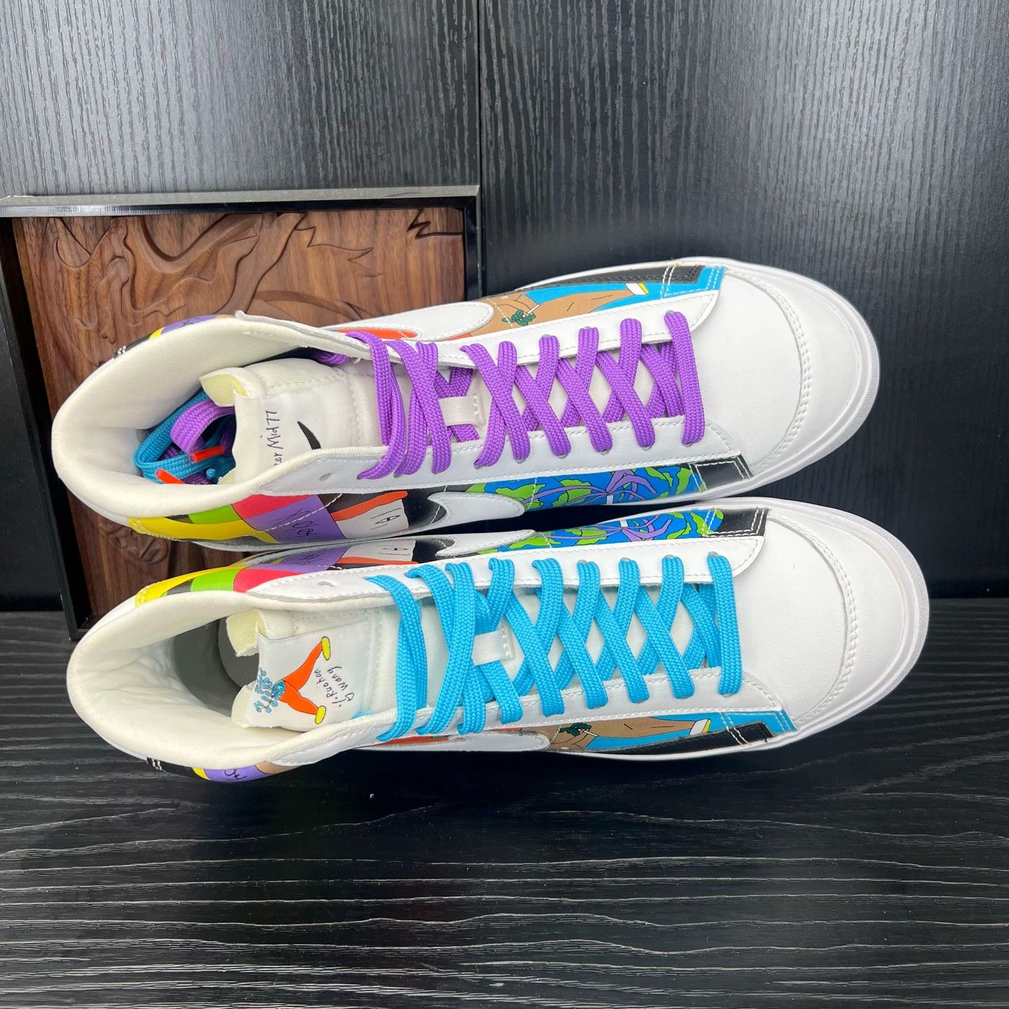 Diesel Black Gold Ruohan Wang x Blazer Graffiti (44.5) - New, No Box Size US 10.5 / EU 43-44 - 5 Thumbnail