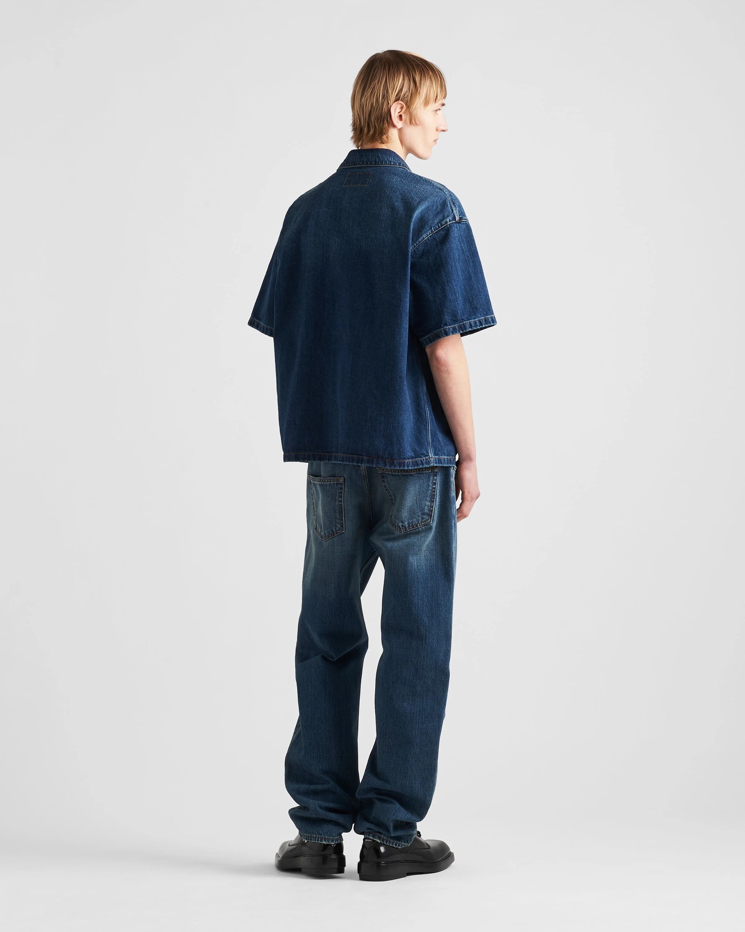 Prada o1w1db10426 Denim Shirt in Blue Size US L / EU 52-54 / 3 - 5 Thumbnail
