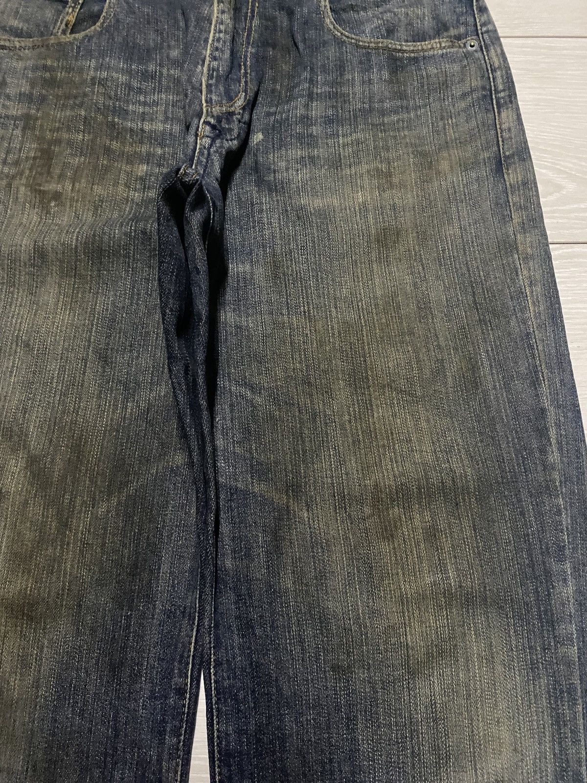 VILLAND Vintage Villand Dirty Grunge Distressed Baggy Jeans Size US 32 / EU 48 - 8 Thumbnail