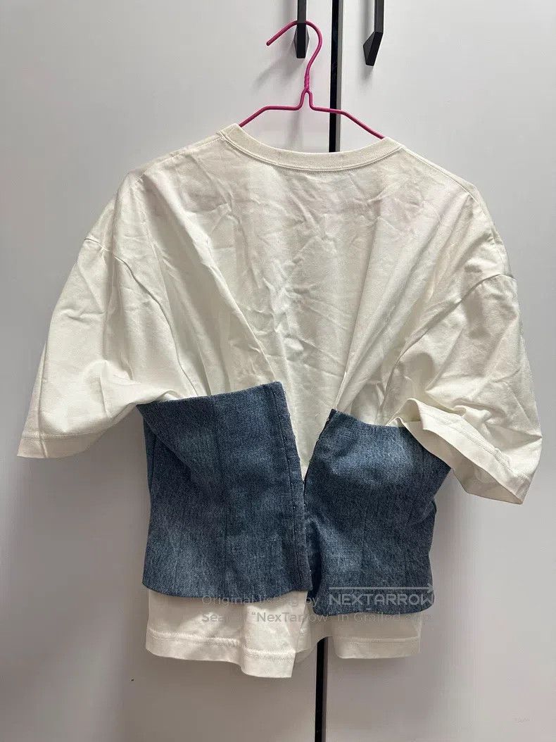 Junya Watanabe Junya Watanabe Denim Patchwork Short Sleeve Size M / US 6-8 / IT 42-44 - 4 Thumbnail