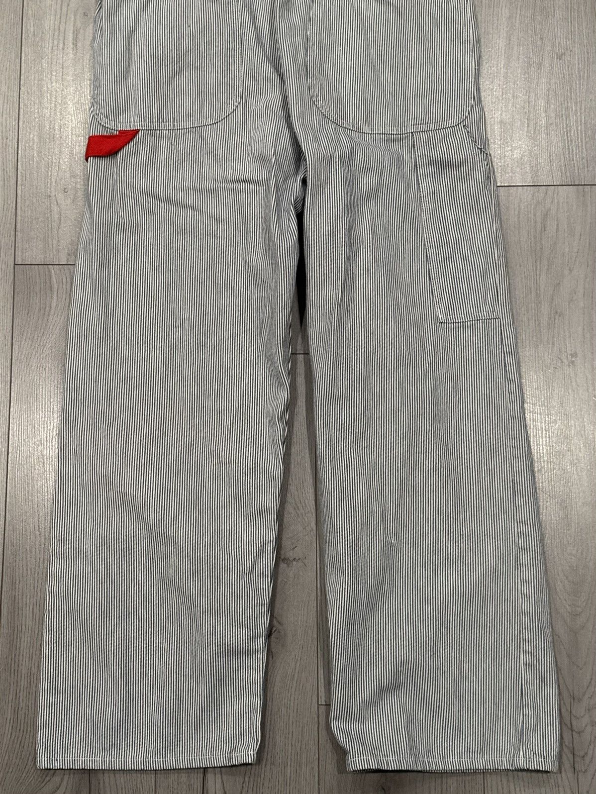 Vintage Vintage GWG Red Strap Hickory Striped Bib Overalls Size 38 Size US 38 / EU 54 - 18 Thumbnail