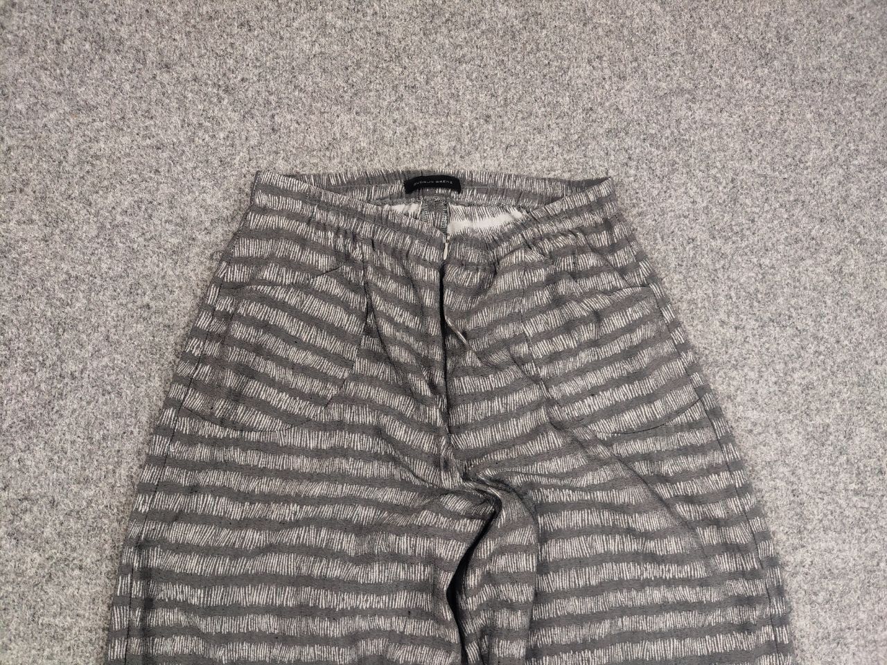 Gudrun Sjoden Gudrun Grenz Design Gray Patern cropped wide leg capri Pants Size 36" / US 14 / IT 50 - 8 Thumbnail