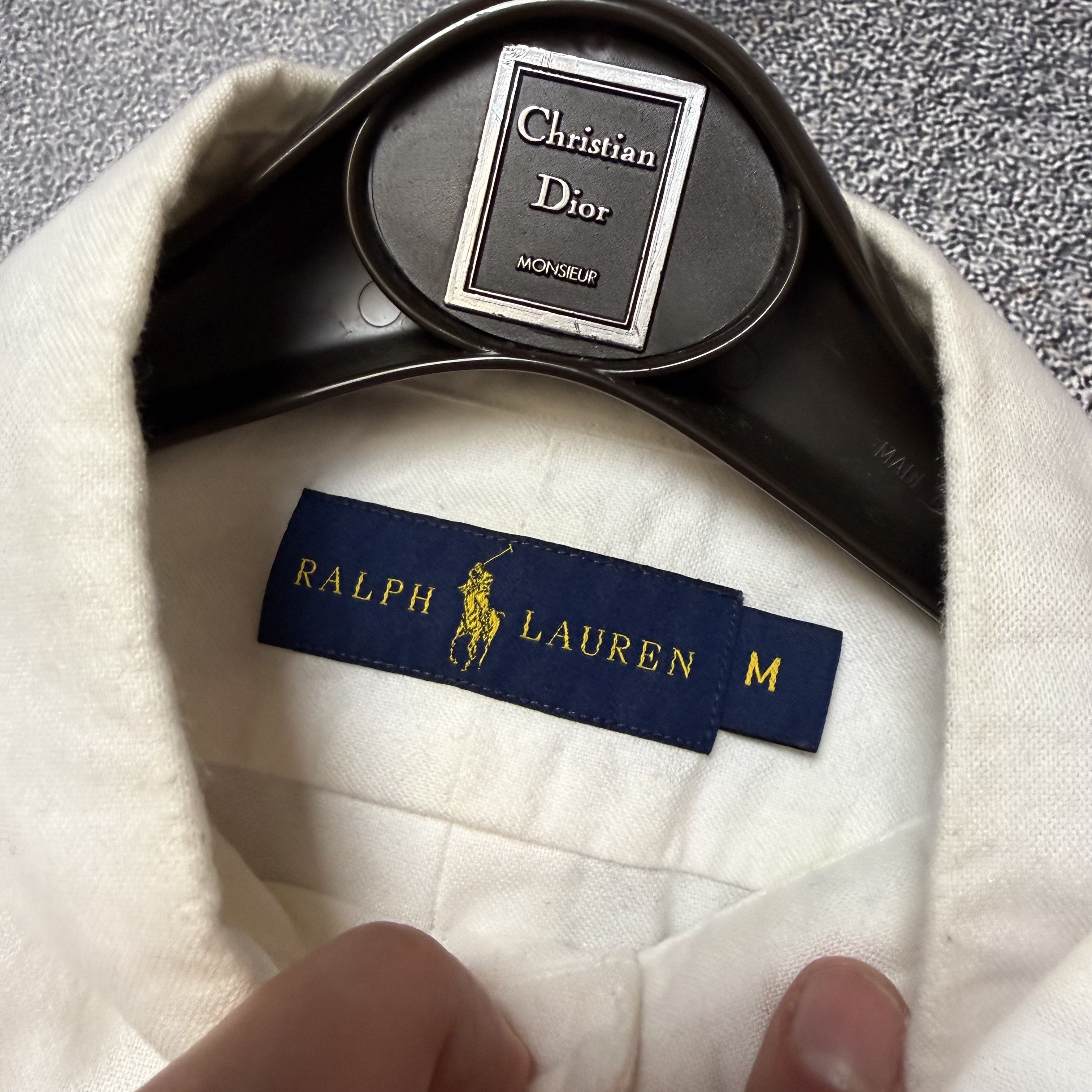 Polo Ralph Lauren Classic Polo Ralph Lauren White Shirt Long Sleeve Casual Size US M / EU 48-50 / 2 - 3 Thumbnail
