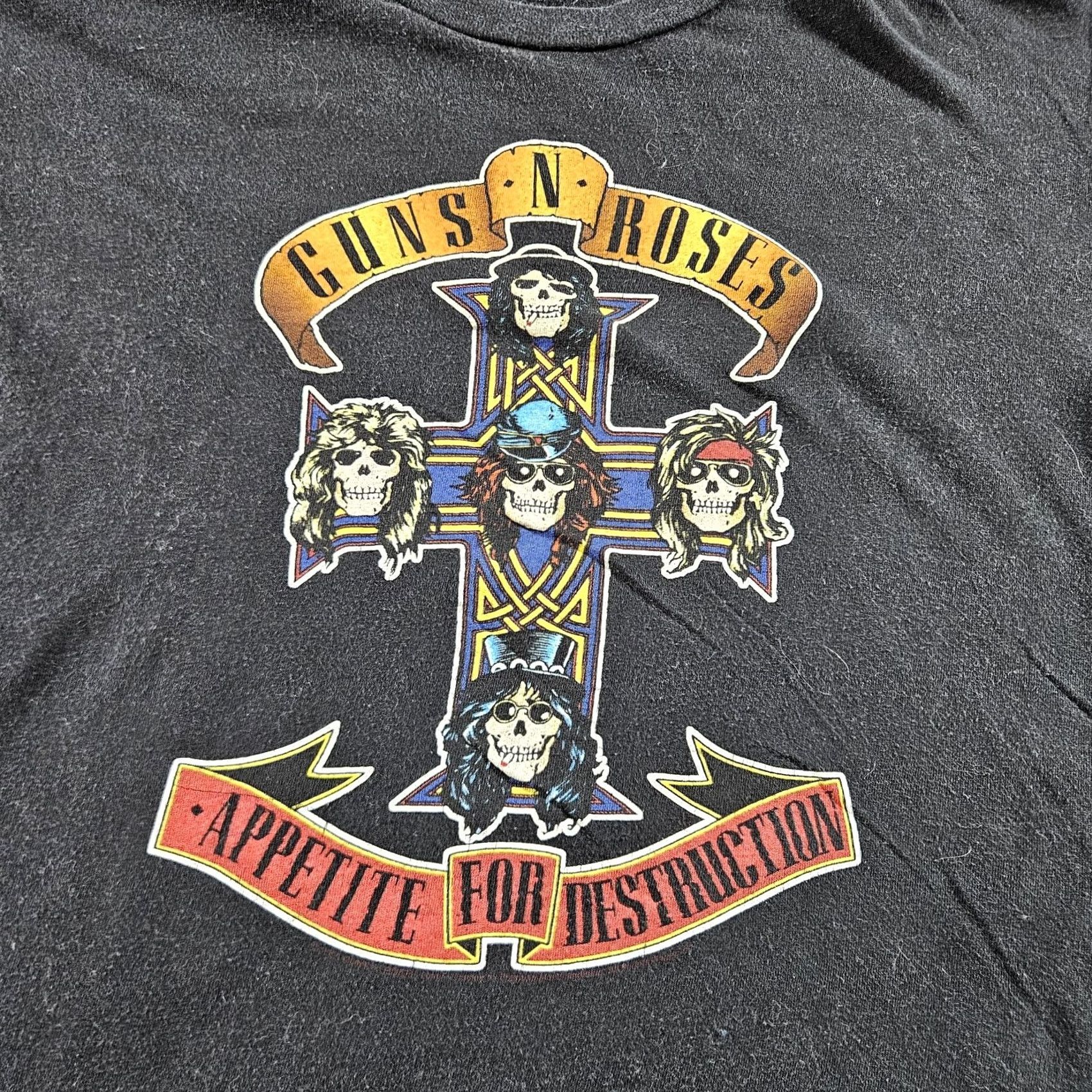 Vintage Guns N' Roses Shirt Mens Small Black Appetite For Destruction Rock Band Tee Size US S / EU 44-46 / 1 - 2 Thumbnail