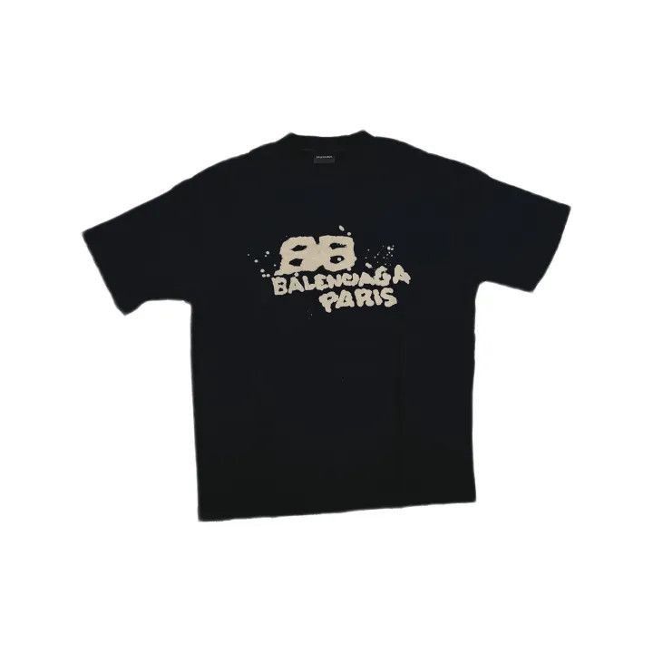 Balenciaga Balenciaga Balenciaga SS23 Black Logo Print TShirt -2507 Size US S / EU 44-46 / 1 - 2 Thumbnail