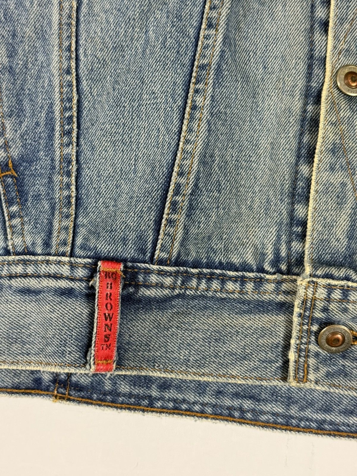 Vintage Vintage RGB RG Browns Denim Jacket Size US L / EU 52-54 / 3 - 6 Thumbnail