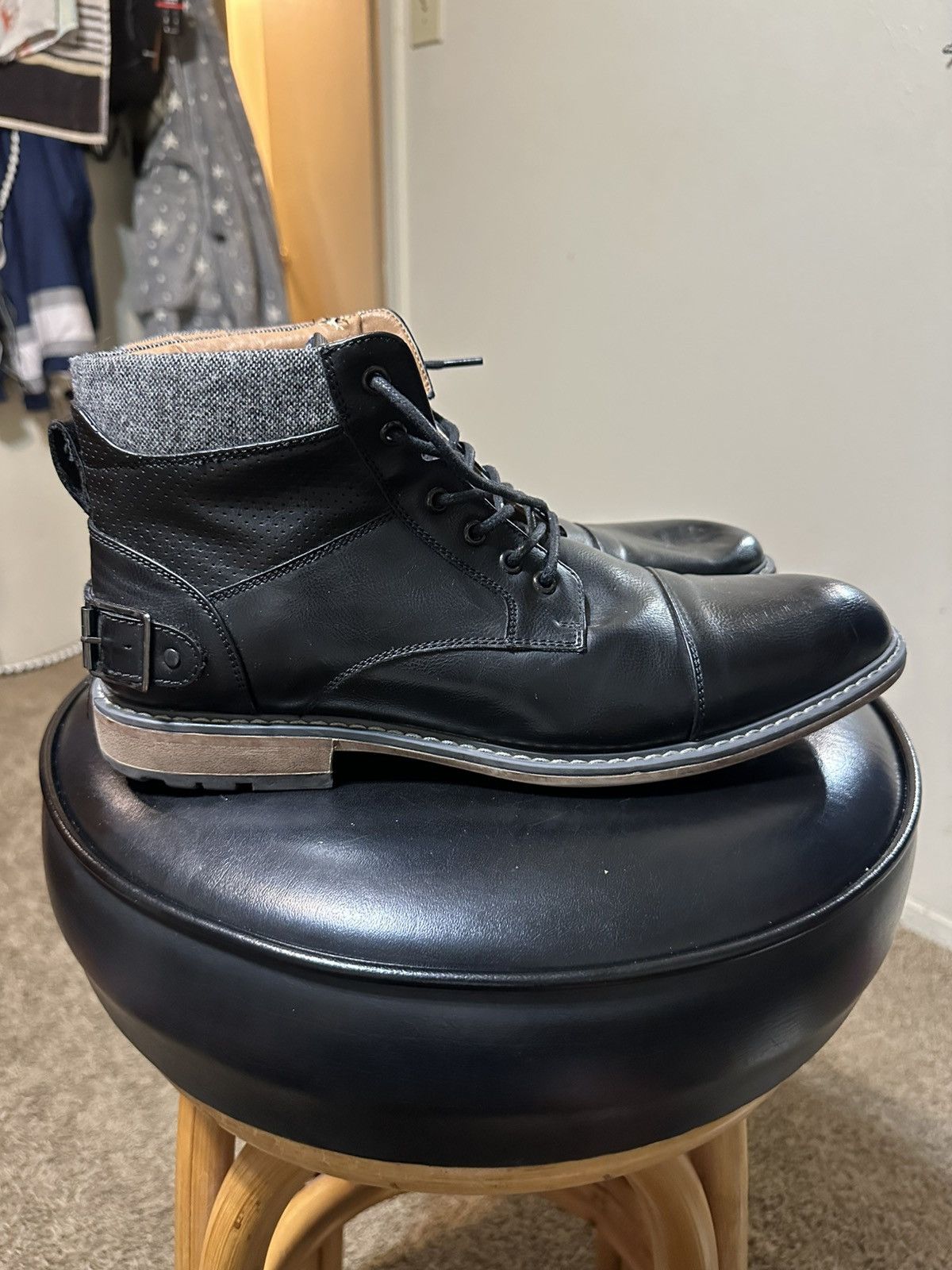 Steve Madden Vintage Steve Madden “triple black” boots 00s size 11.5 Size US 11.5 / EU 44-45 - 1 Thumbnail