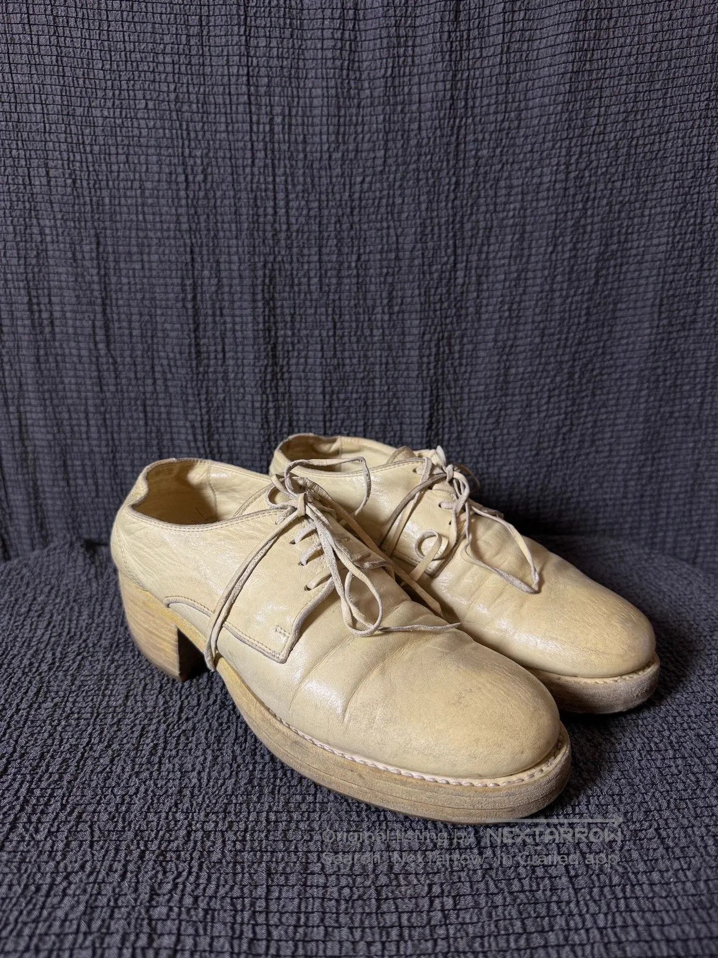 Guidi Guidi 792z Beige Leather Derby Shoes. Size US 6 / EU 39 - 2 Thumbnail