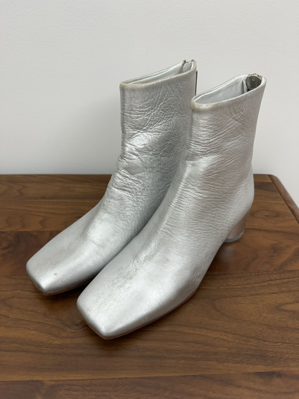 Maison Margiela Maison Margiela MM6 Sliver Square Toe boots Heels Size US 6.5 / IT 36.5 - 1 Thumbnail