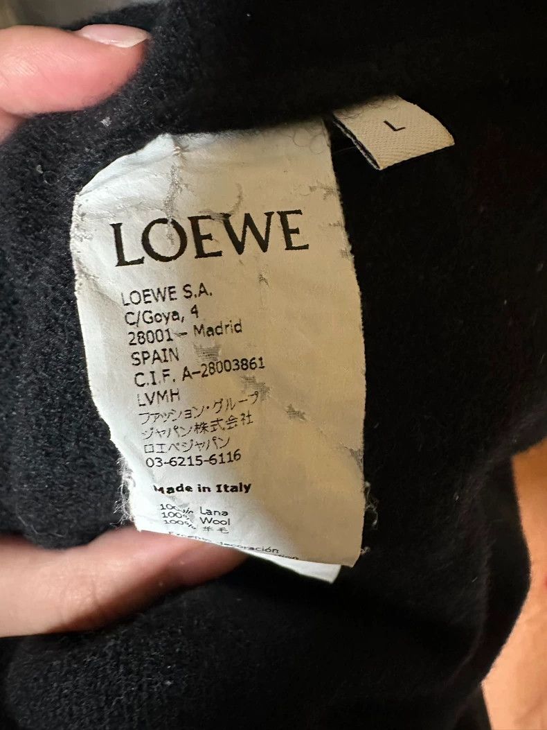 Loewe LOEWE Blue and grey wool sweater Size L / US 10 / IT 46 - 4 Thumbnail