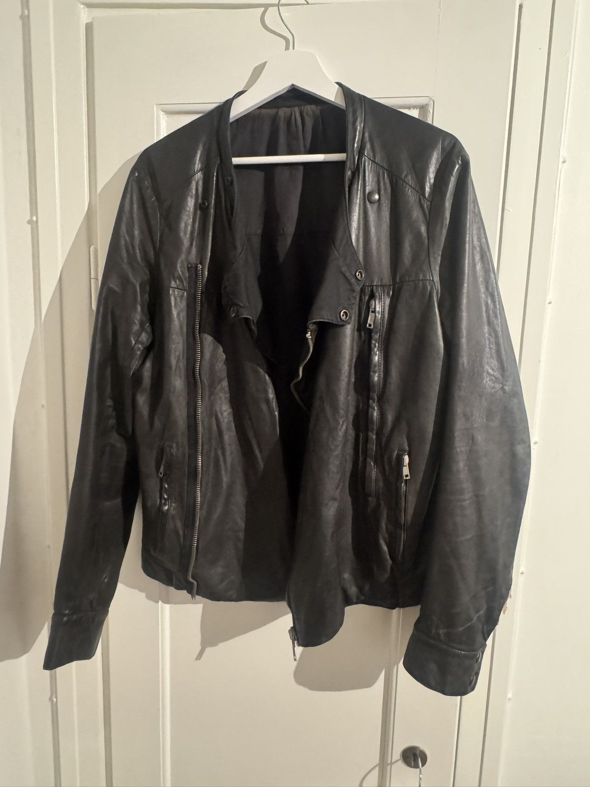 Rick Owens FW05 Buffalo Leather Jacket Size US L / EU 52-54 / 3 - 6 Thumbnail