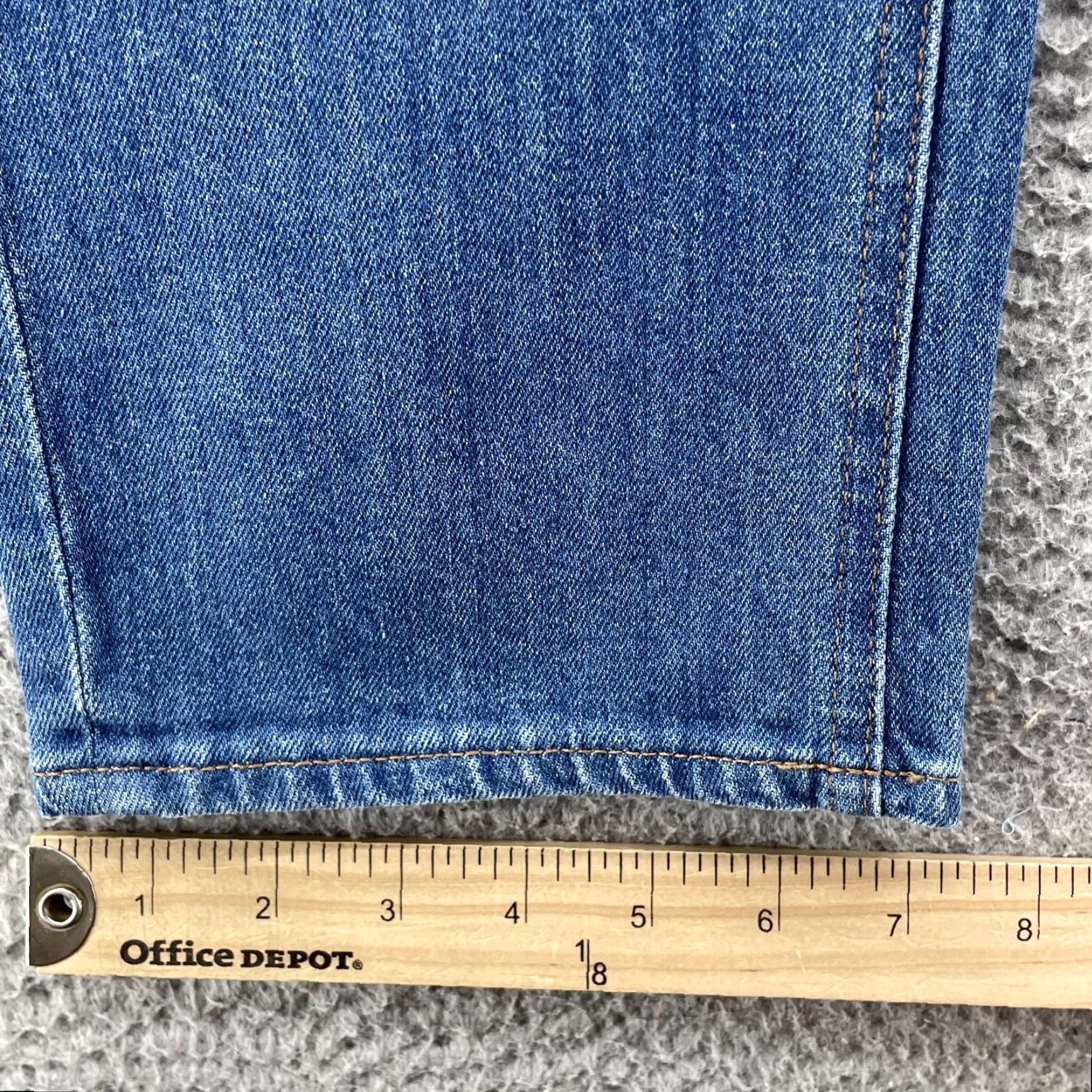 J.Crew J.CREW Jeans Women 29P Petite Matchstick Denim Straight Distressed Chic Classic - 5-Pocket Blue Cotton Elastane Jeans Size 29" - 5 Thumbnail