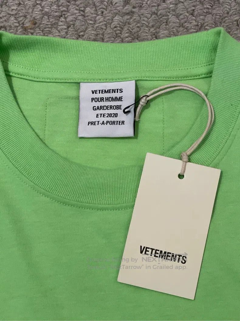 Other Vetements Avocado green lettering logo short-sleeve T-shir Size US M / EU 48-50 / 2 - 7 Thumbnail