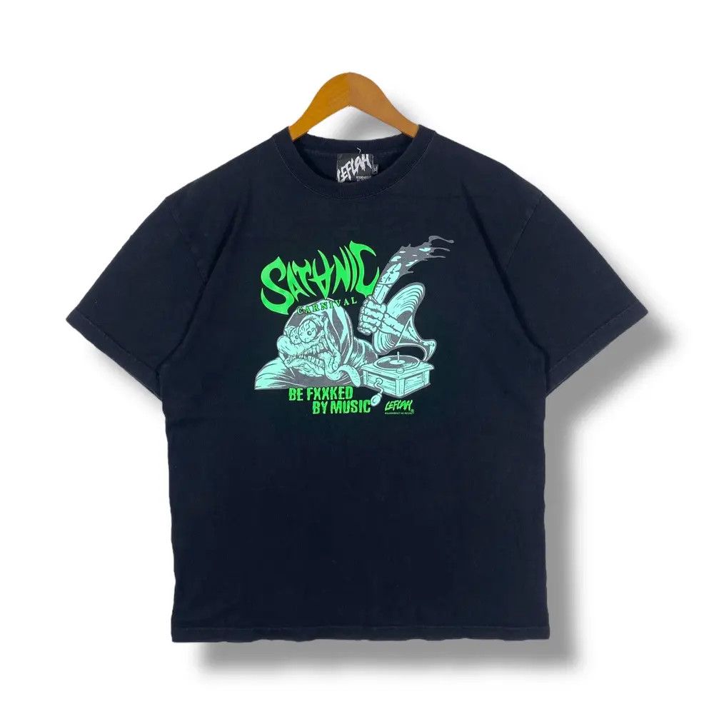 Japanese Brand LEFLAH Satanic Carnival Be Fxxked By Music Tee Shirt Size US XL / EU 56 / 4 - 1 Thumbnail