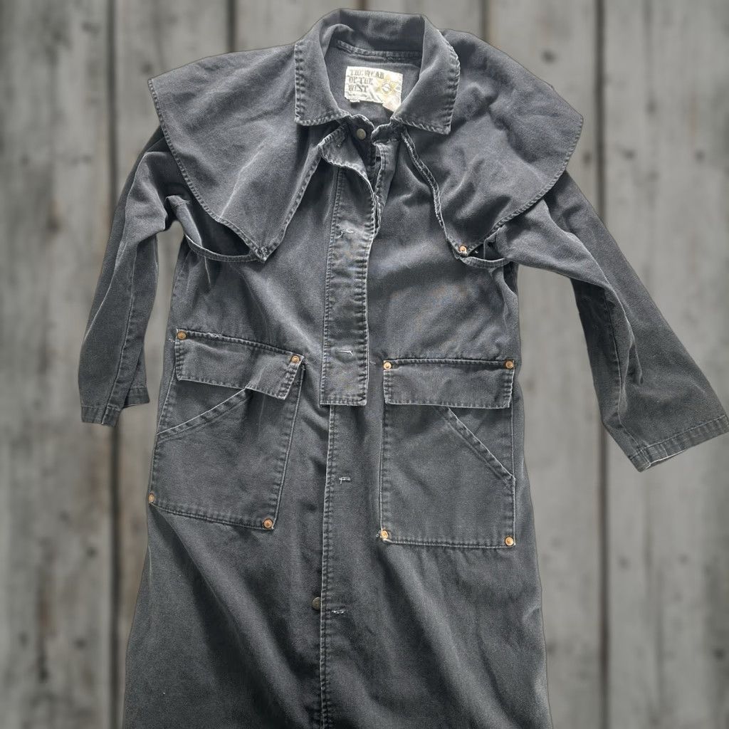 CLOT Vintage The Wear Of The West Cotton Western Duster Trench Coat Mens M Duck Cloth Shirt Size US M / EU 48-50 / 2 - 1 Thumbnail