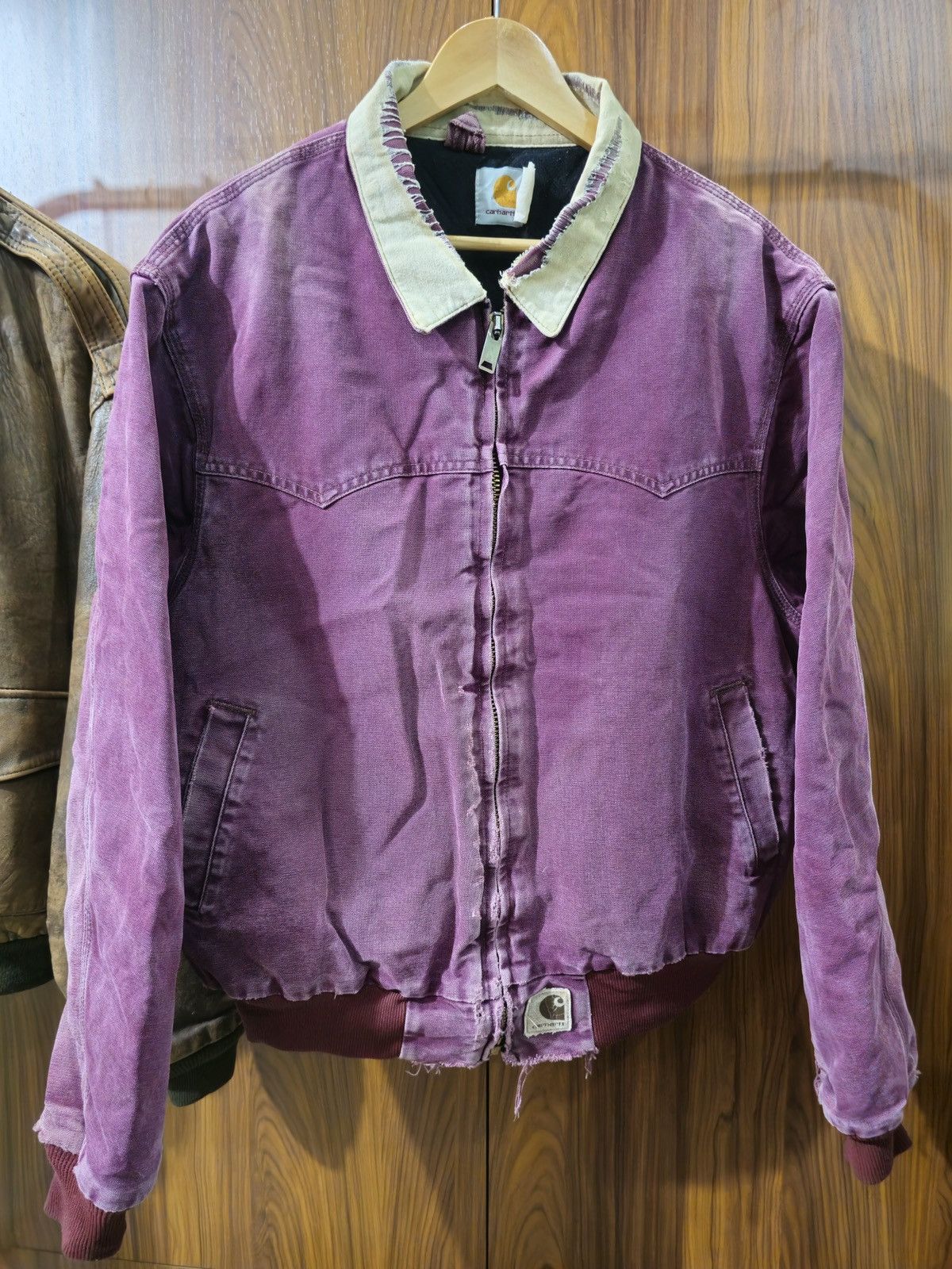 90s Carhartt Santa Fe Jacket JQ2246 ワイン色 90s Carhartt Santa Fe Jacket JQ2246 ワイン色 - メルカリ