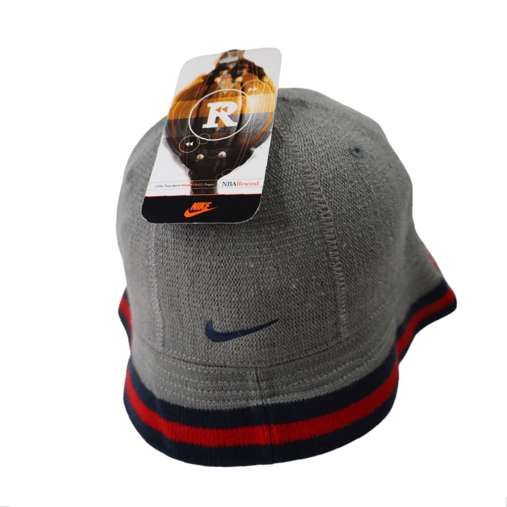 Nike VINTAGE Nike New York Nets Rewind Bucket Hat Gray L Mens Size ONE SIZE - 3 Thumbnail