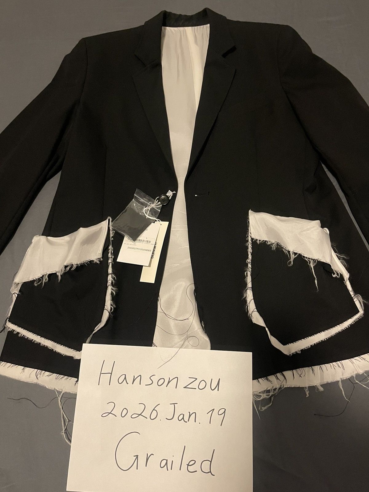 Sulvam SULVAM Black Classic Short Blazer Size 42L - 8 Thumbnail