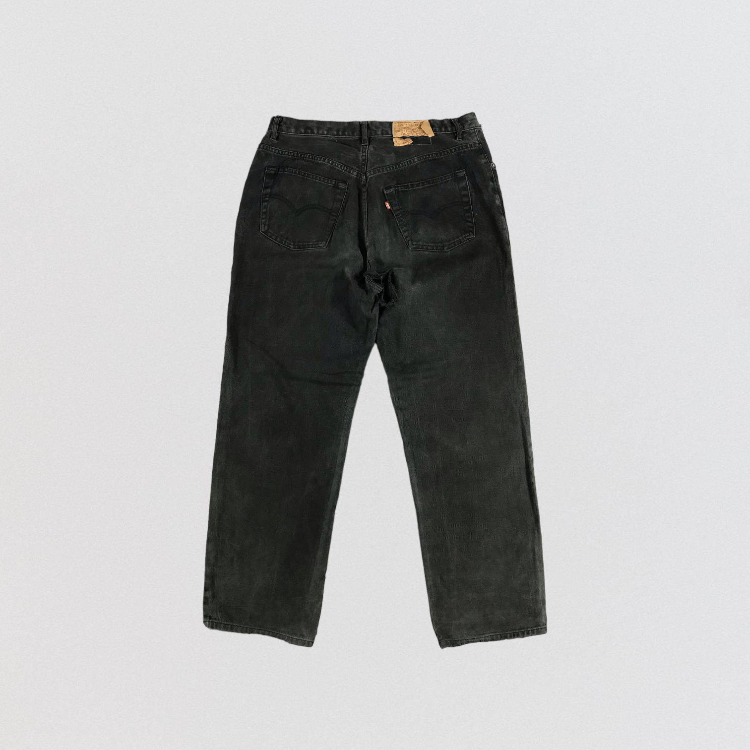Levi's 90s Vintage Faded Black Levis 501 Jeans-JM2241 Size US 36 / EU 52 - 2 Thumbnail