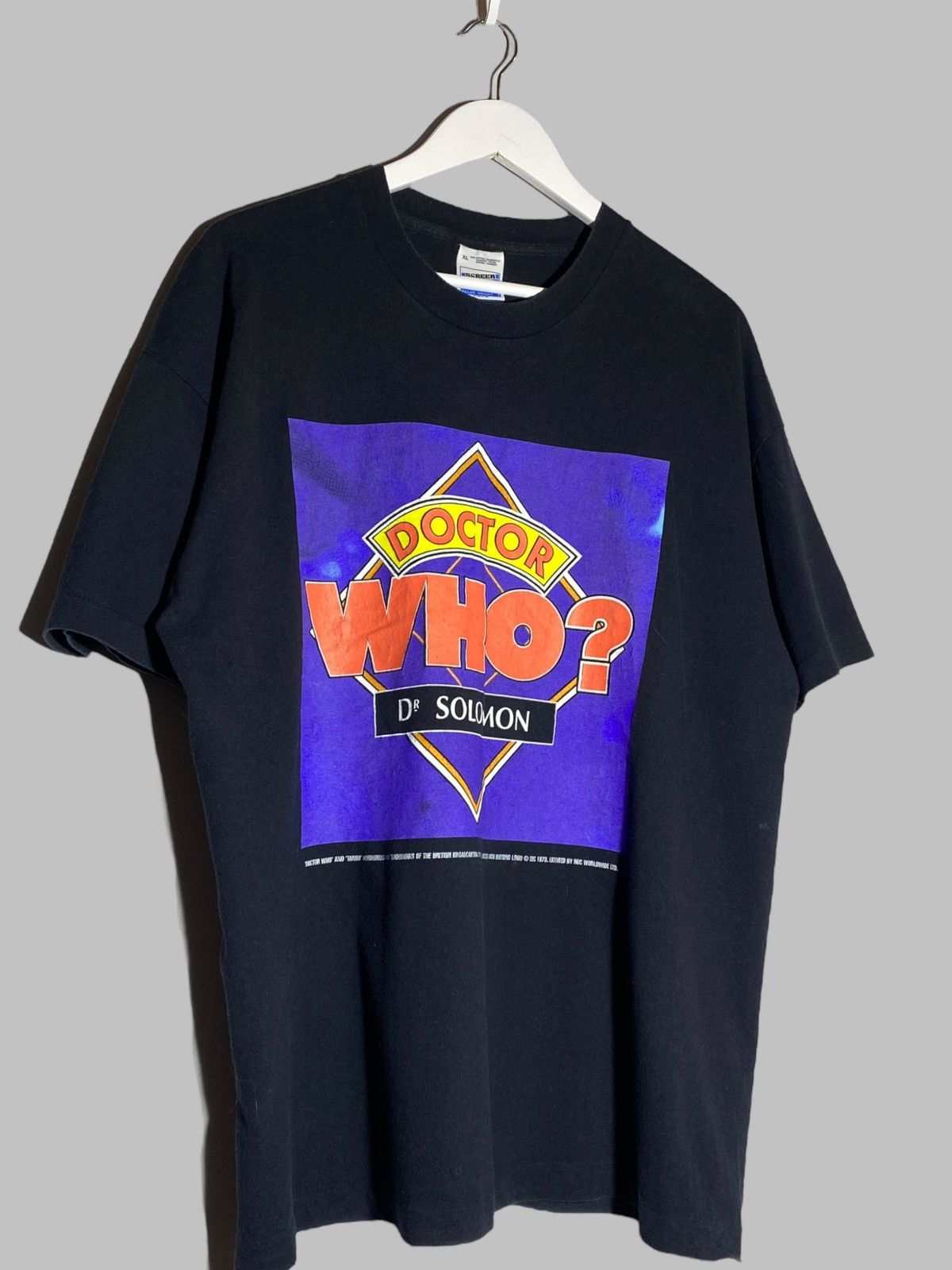 Vintage Vintage 90s Doctor Who Dr. Solomon BBC Promo Graphic T-shirt Size US XL / EU 56 / 4 - 3 Thumbnail